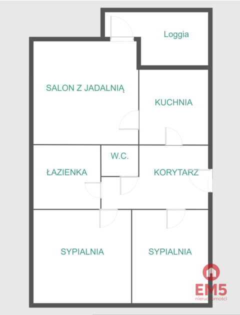 3 pokojowe mieszkanie Nowe Miasto, garaż