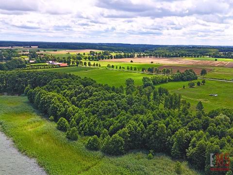 Pierwsza linia jeziora Harsz - działka budowlana.