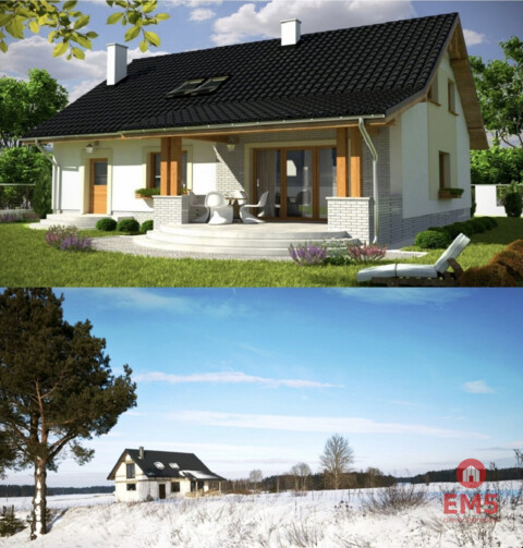 Dom w stanie surowym zamkniętym