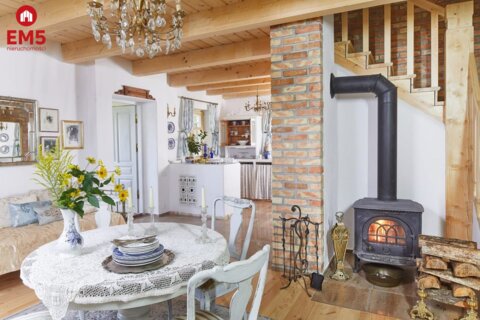 Dwa stylowe domy - 100m od jeziora Serwy