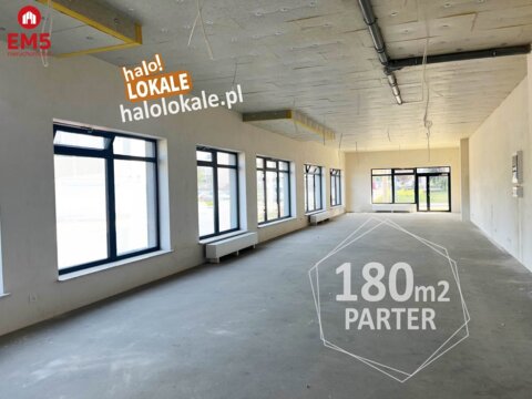 Nowy lokal 180 m2, parter