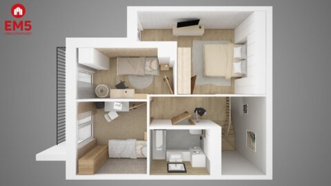 Funkcjonalna szeregówka w Bagnówce.