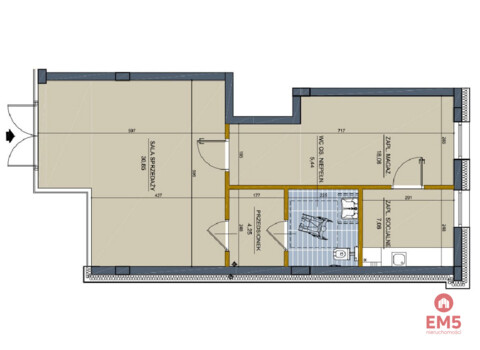 Nowy lokal 65 m2 parter, centrum