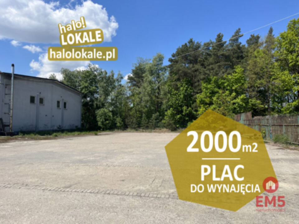 Plac utwardzony do wynajęcia.