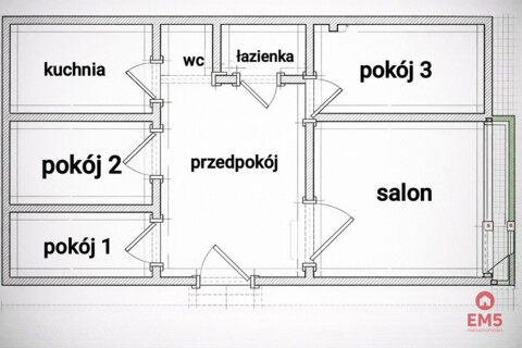 Mieszkanie 4-pokojowe, 72m