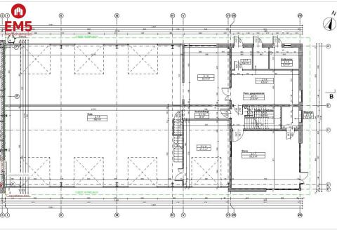 Hala z zapleczem biurowo-socjalnym, 570 m2