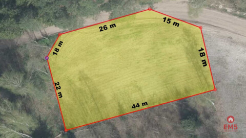 Działka blisko lasu w Solniczkach. 1109 m2