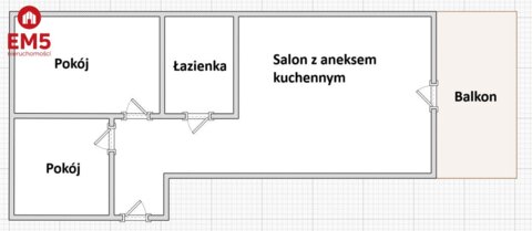 3 POKOJE W NOWYM BLOKU - BEZ PCC