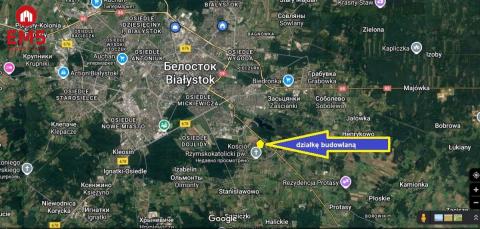 Działka budowlana na sprzedaż - Białystok, Dojlidy