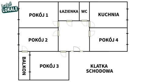 4-pokojowe mieszkanie do remontu w Sejnach