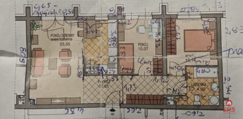 Apartament 3 pokoje z tarasem 40m2