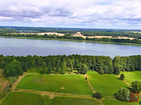 Pierwsza linia jeziora Harsz - działka budowlana.