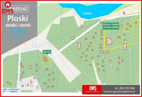 Działki i domki nad Narwią