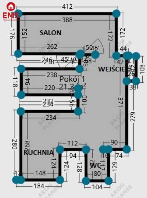 Mieszkanie 2 pok. parter  Centrum Suwałk