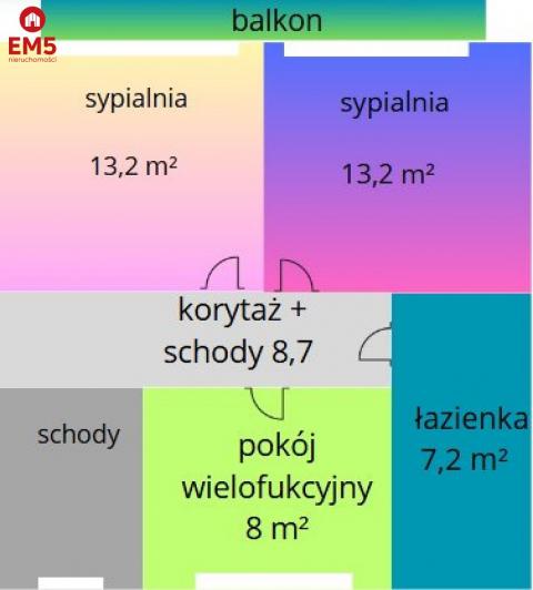 Nowoczesna szeregówka z garażem.