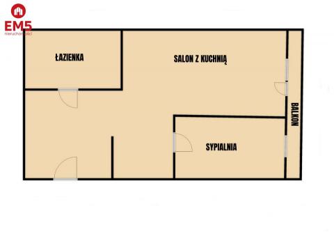 Mieszkanie-Suwałki, ul. Sikorskiego - 56 m2, 2 pok