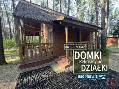 Domki rekreacyjne, działki nad Narwią