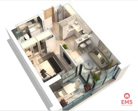 2-pokojowe mieszkanie na parterze