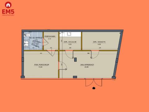 Nowy lokal, parter,  centrum.