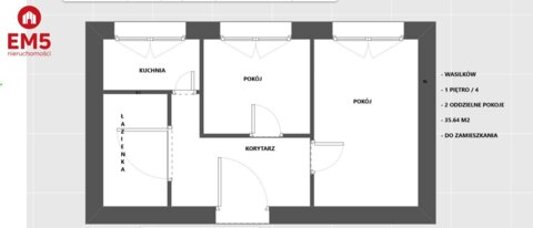Wasilków 2 oddzielne pokoje do zamieszkania