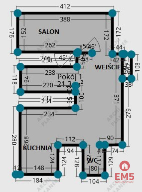 Mieszkanie 2 pokojowe parter  Centrum Suwałk