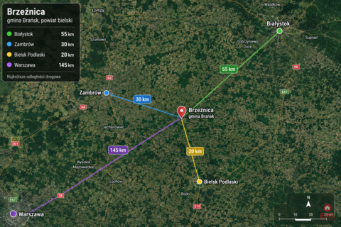 Siedlisko 0,6 ha, gm. Brańsk