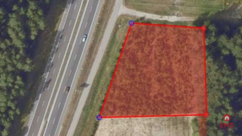 działka 4500 m2 przy DK 8