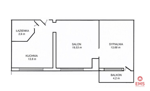 Wynajem, dwa pokoje ul. Piłsudskiego