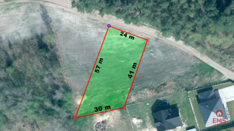 Działka budowlana 1183 m2. Solniczki.