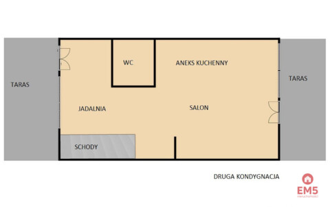 Apartament piętrowy z widokiem na jezioro Białe